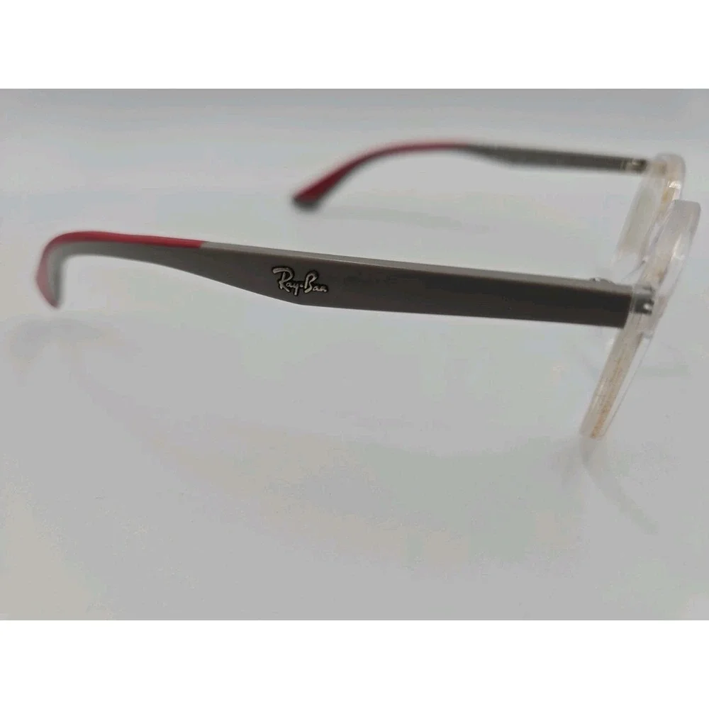 Ray-Ban Junior RB 1598 3832 Clear Grey Red Eyeglass (Frames Only) 47-16 130